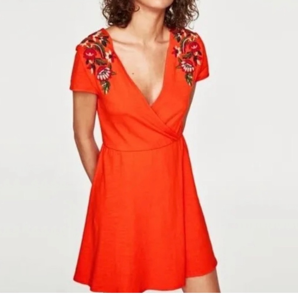 Embroidered  Zara Knit Dress